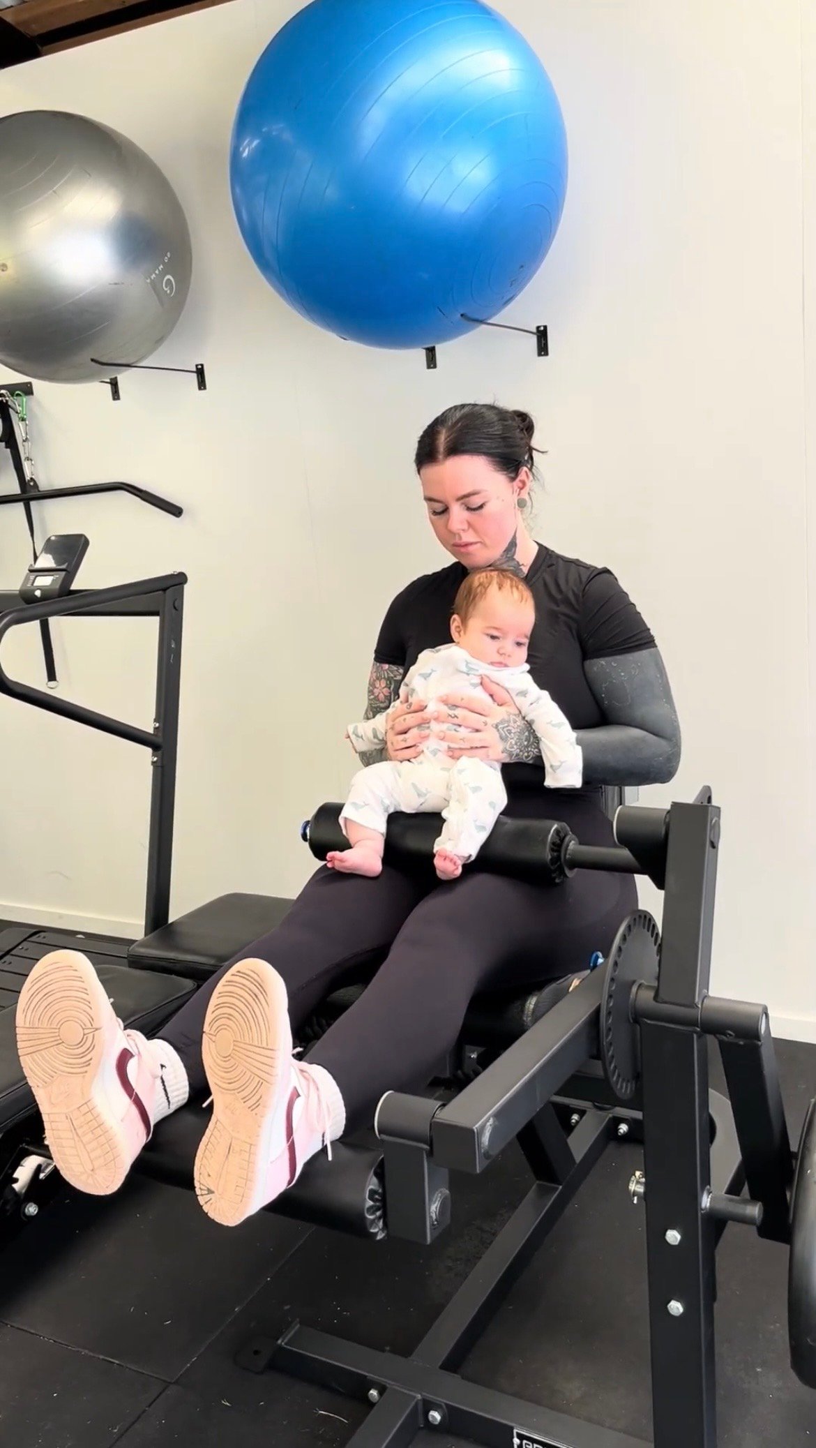 Just for mums client - postpartum with baby